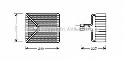 AVA QUALITY COOLING fdv273 -  Испаритель, кондиционер